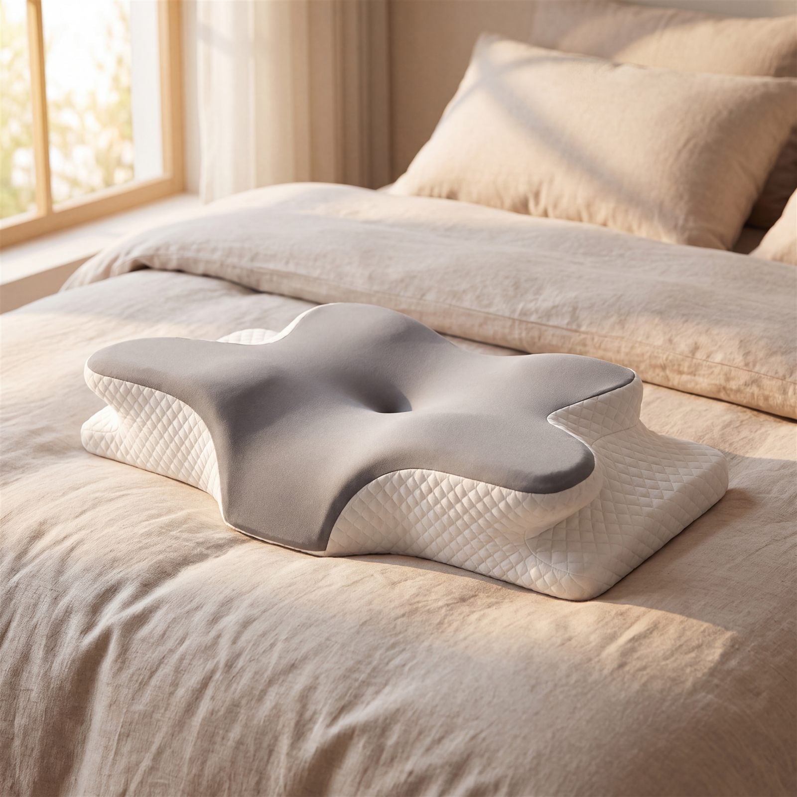 L'Oreiller Dormifrais, oreiller cervical ergonomique à mémoire de forme